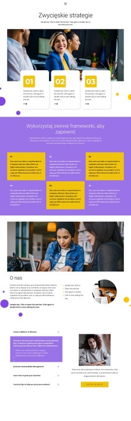 Zwycięska Strategia - Szablon Osobistej Witryny Internetowej