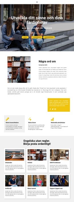 Multipurpose WordPress-Tema För Studentutbildningscenter