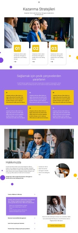 Kazanma Stratejisi - Web Sitesi Tasarımı Ilhamı