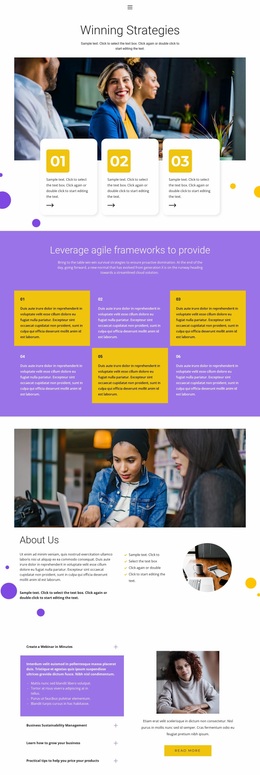 Winning Strategy - Website Design Inspiration