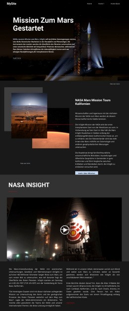 Mission Zum Mars - Kreative Mehrzweckvorlage