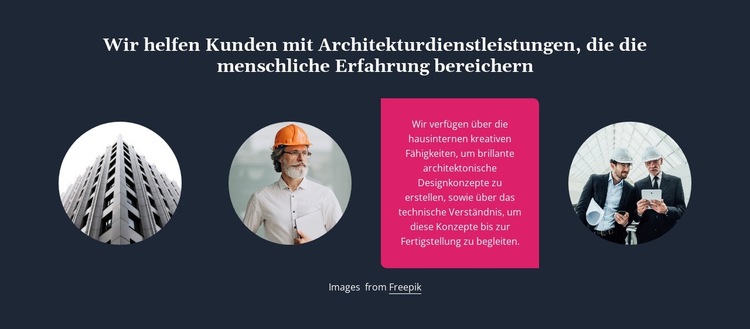 Architekturbüro Website-Vorlage