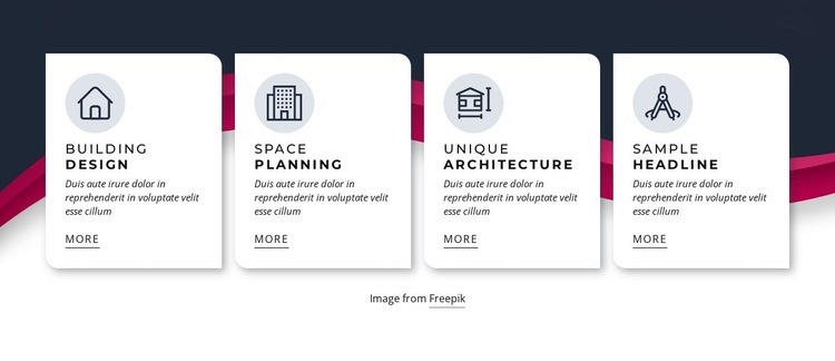 Unique architecture Homepage Design