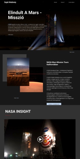 Misszió A Marsra – A Legjobb HTML-Sablon