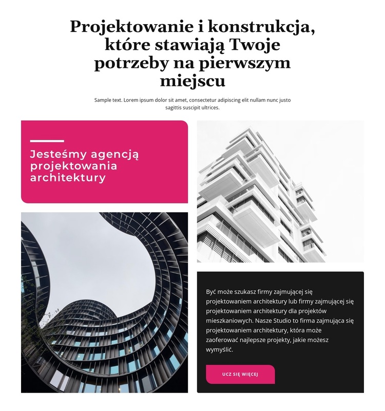 projekt i konstrukcja Motyw WordPress