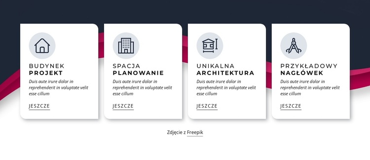 Unikalna architektura Motyw WordPress