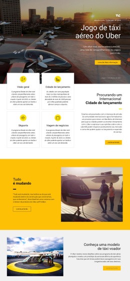 Jogo De Táxi Aéreo Do Uber - Construtor De Sites Moderno