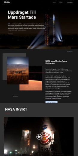 Mission To Mars - Kreativ Mångsidig Mall