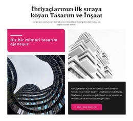 Tasarım Ve Yapım - Açılış Sayfasını Sürükleyip Bırakın