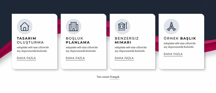 Eşsiz mimari Joomla Şablonu