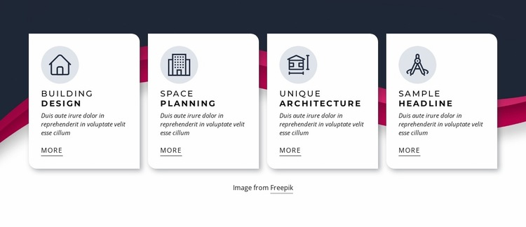 Unique architecture Website Builder Templates