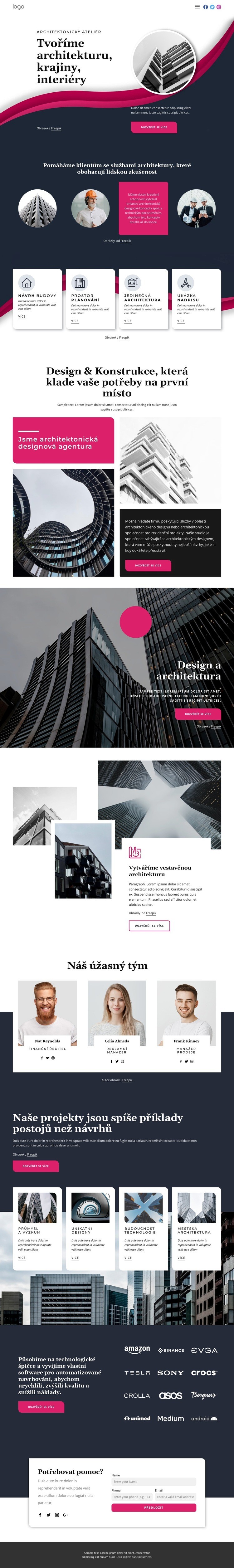 Tvoříme skvělou architekturu Webový design