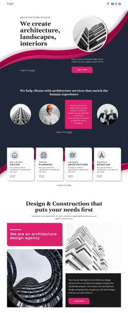 We Create Great Architecture Clean And Minimal Template