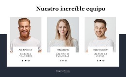 Nuestra Gente Increíble Plantillas Html5 Responsivas Gratuitas