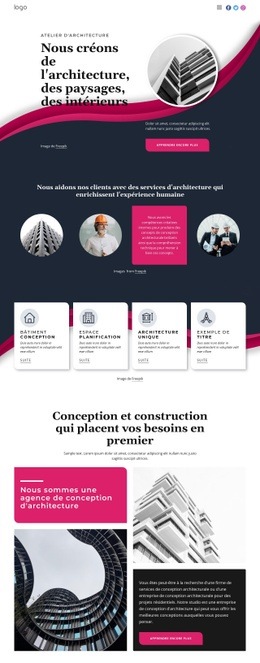 Nous Créons Une Grande Architecture - Maquette De Site Web Facile À Utiliser