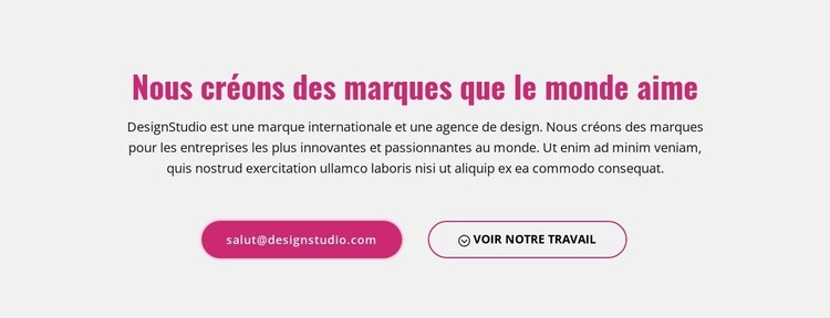 Créer des marques puissantes Modèle HTML5