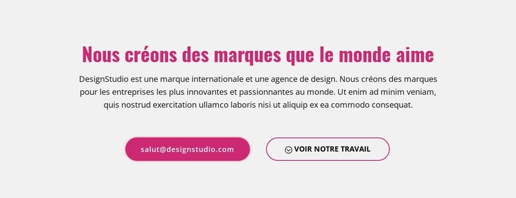 Créer des marques puissantes Modèle de site Web