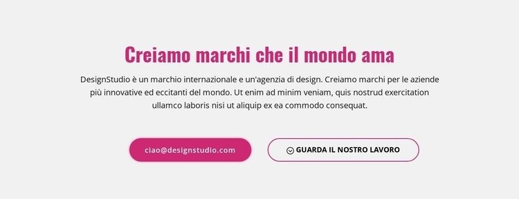 Creazione di marchi potenti Modelli di Website Builder