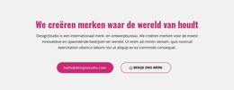 Krachtige Merken Creëren - HTML-Paginasjabloon