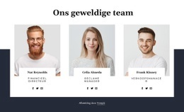 Onze Geweldige Mensen - Responsieve Website-Mockup