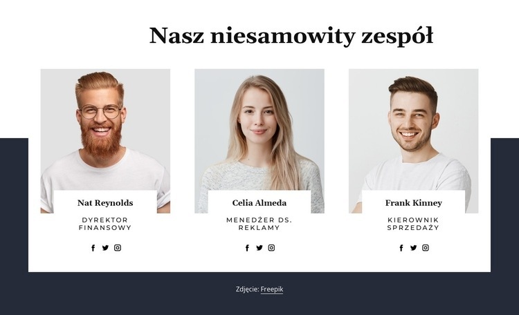 Nasi niesamowici ludzie Szablony do tworzenia witryn internetowych