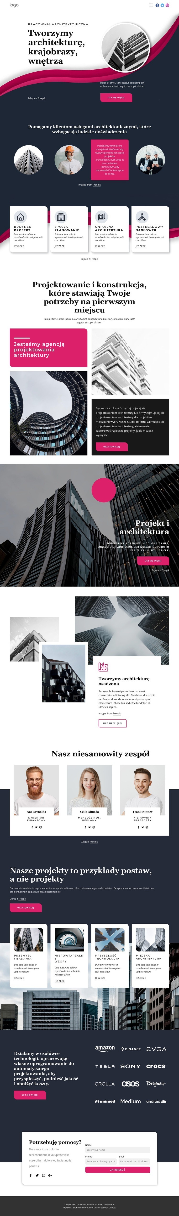 Tworzymy wspaniałą architekturę Szablon HTML5