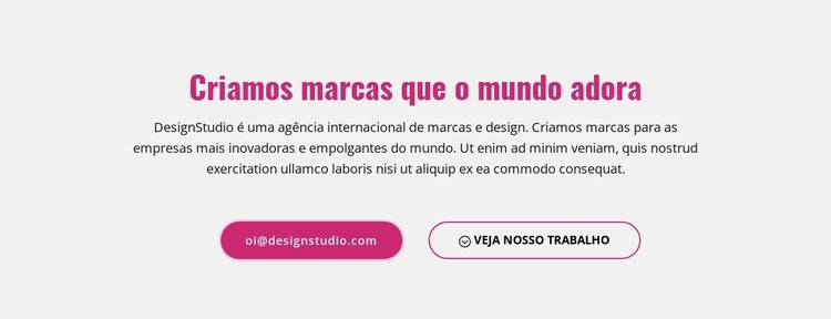 Criando marcas poderosas Modelos de construtor de sites