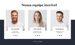 Layout CSS Para Nossas Pessoas Incríveis