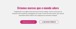 Página De Destino Incrível Para Criando Marcas Poderosas