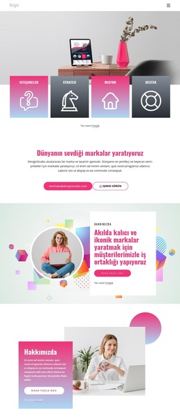 Yaratıcılık Yaptığımız Her Şeye Öncülük Eder Için HTML Sayfası