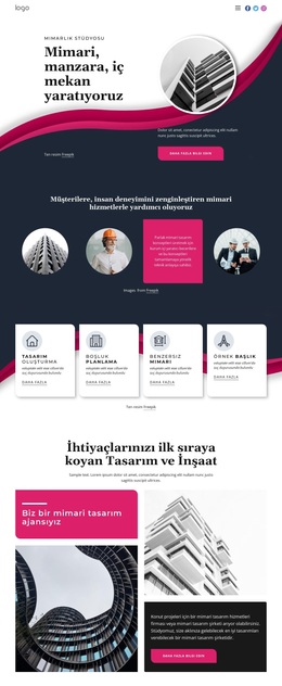 Harika Bir Mimari Yaratıyoruz - WordPress Teması