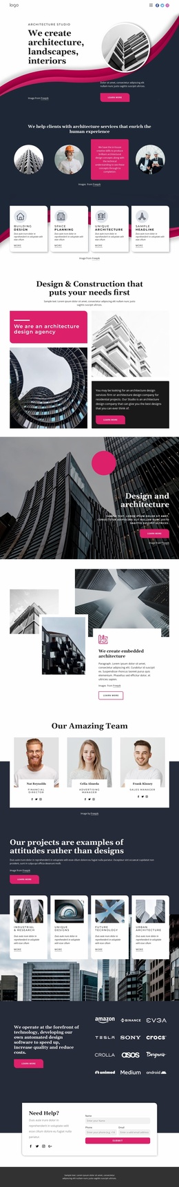 960 Architecture & Building Website Templates