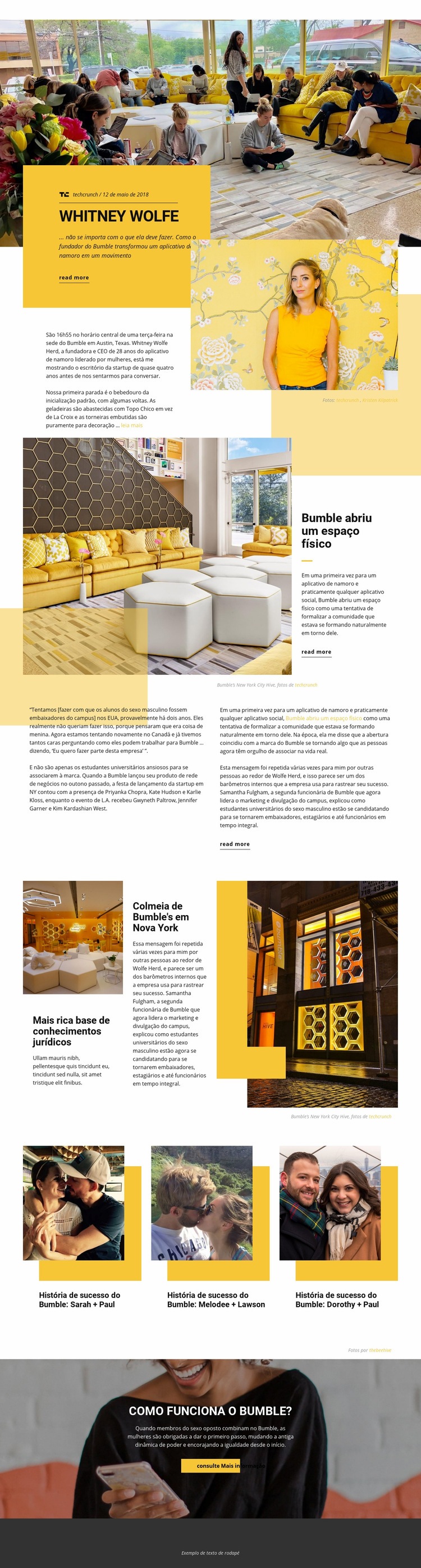 Bumble Space Design do site