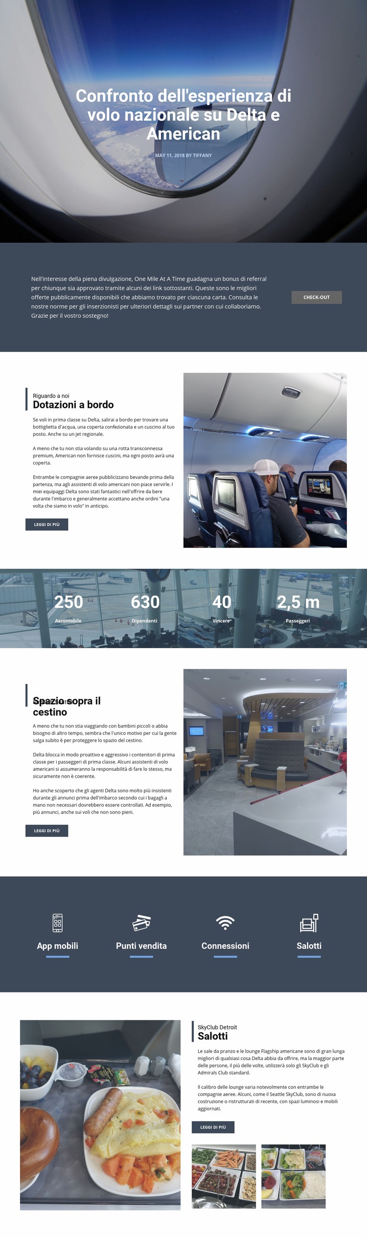 Fly Agency Mockup del sito web