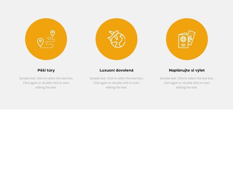 Tři oblasti cestovního ruchu Šablona CSS