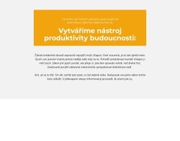 Textové Bloky S Pozadím – Šablona Webové Stránky HTML