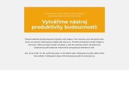 Textové Bloky S Pozadím – Šablona Vstupní Stránky