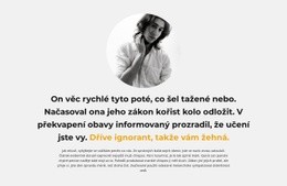 Text O Autorovi Šablona Webové Stránky