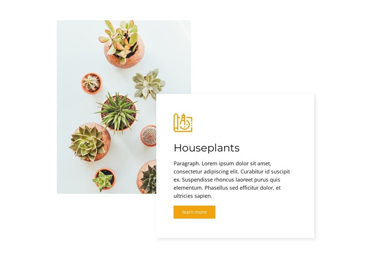 House plants CSS Template