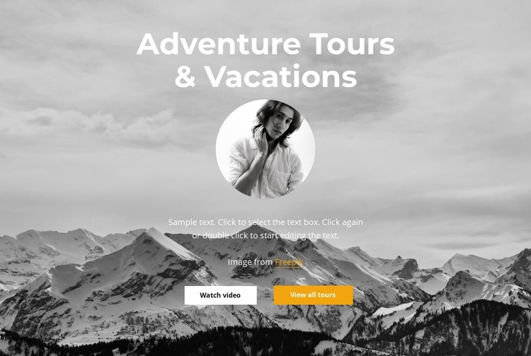 Start your adventure CSS Template