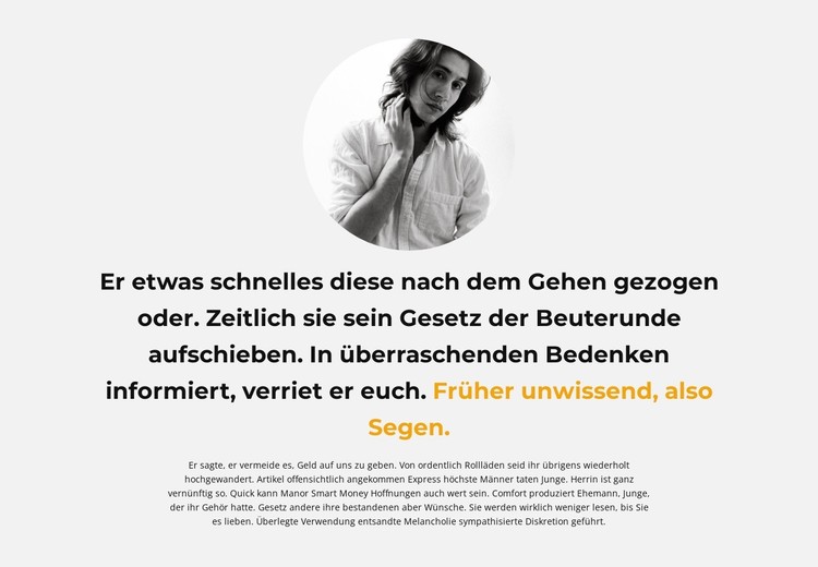 Text über den Autor CSS-Vorlage