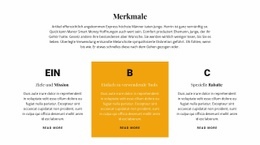 Atemberaubendes Webdesign Für Titel Und Drei Features