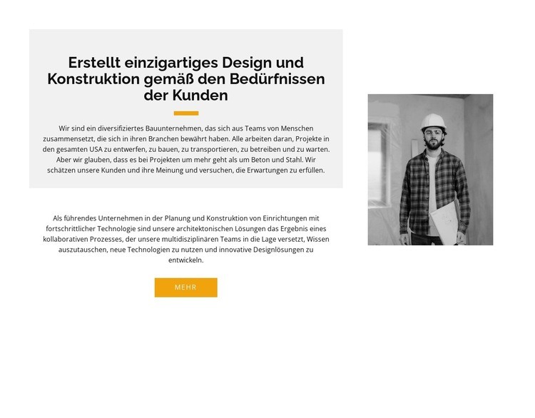 Das ist unser Meister Website-Modell