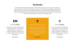 Titel Und Drei Features - Schöne Farbkollektionsvorlage