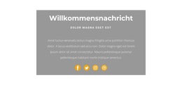 Dies Ist Ein Gruß – Fertiges Website-Design