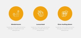 Drei Bereiche Im Tourismus – WordPress-Theme