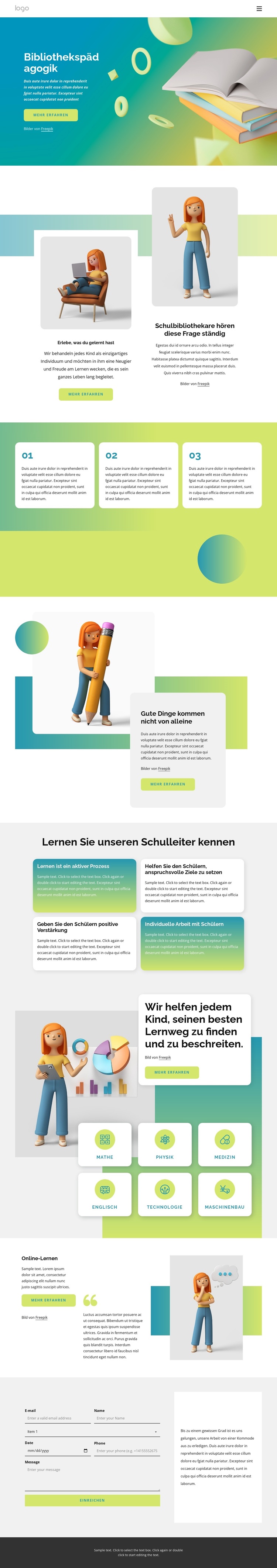 Bildungsbibliothek WordPress-Theme