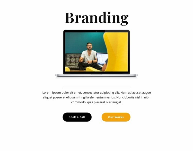 Branding Specialist Elementor Template Alternative