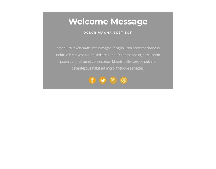 This is a greeting Elementor Template Alternative
