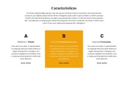 Título Y Tres Características - HTML Generator